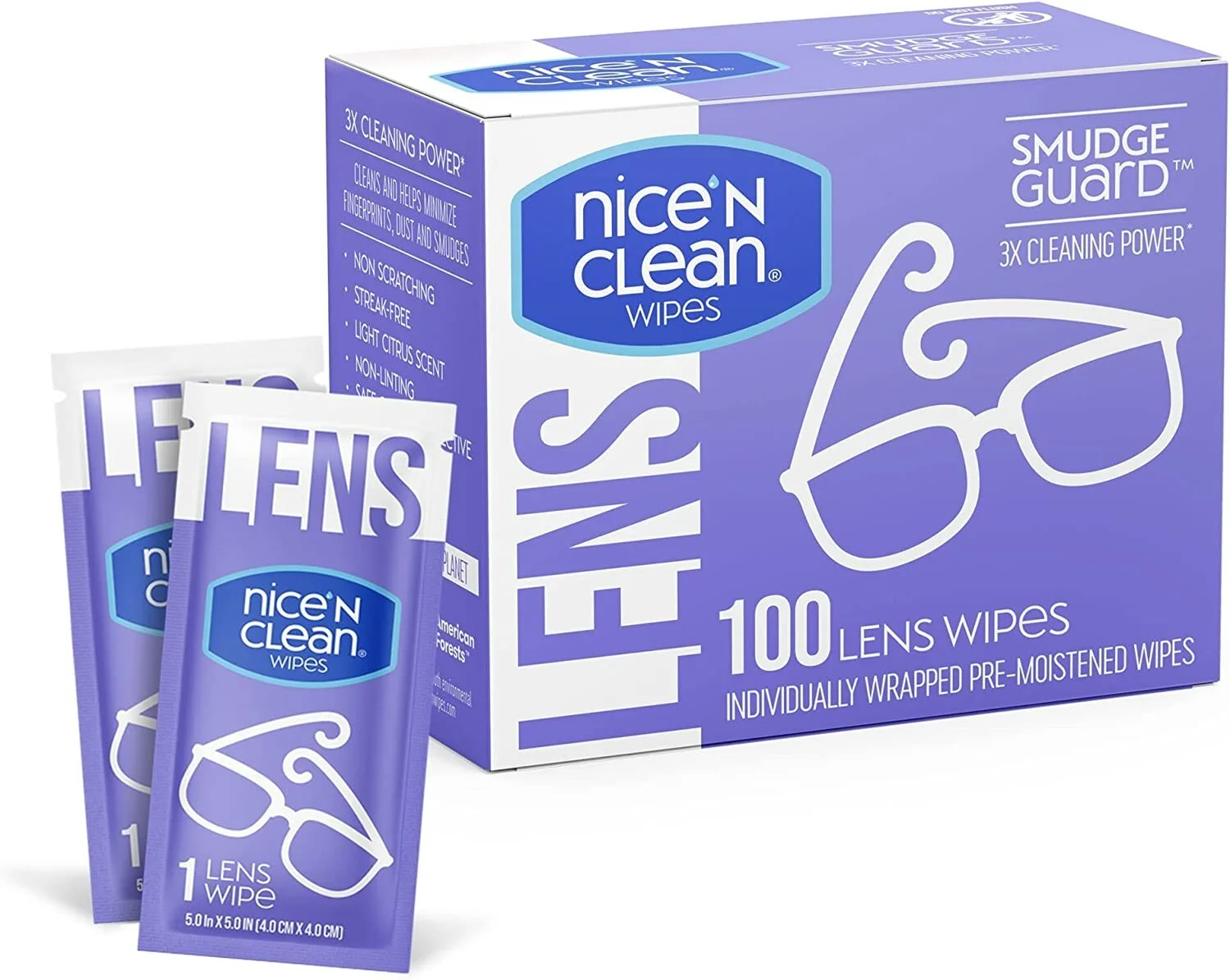 Lens Cleaning Wipes Pre-Moistened Eye Glasses Computer Optical Lens Cleaner 100P