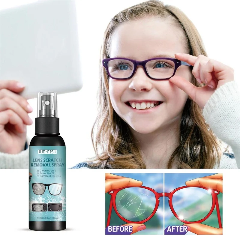 Lens Scratch Removal Spray Eyeglass Windshield Glass Repair Liquid Sprays 100ml