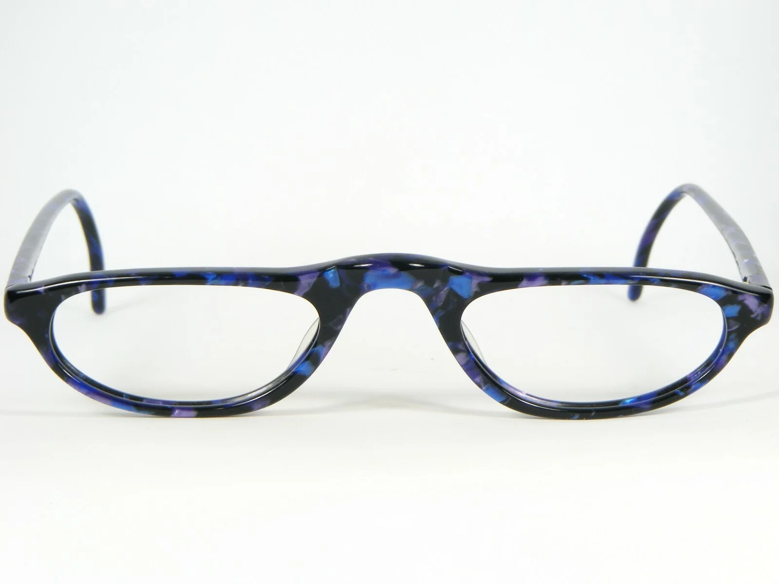 LESCA LUNETIER DI 680 BLACK /BLUE /VIOLET EYEGLASSES GLASSES 46-18-145mm (NOTES) 2