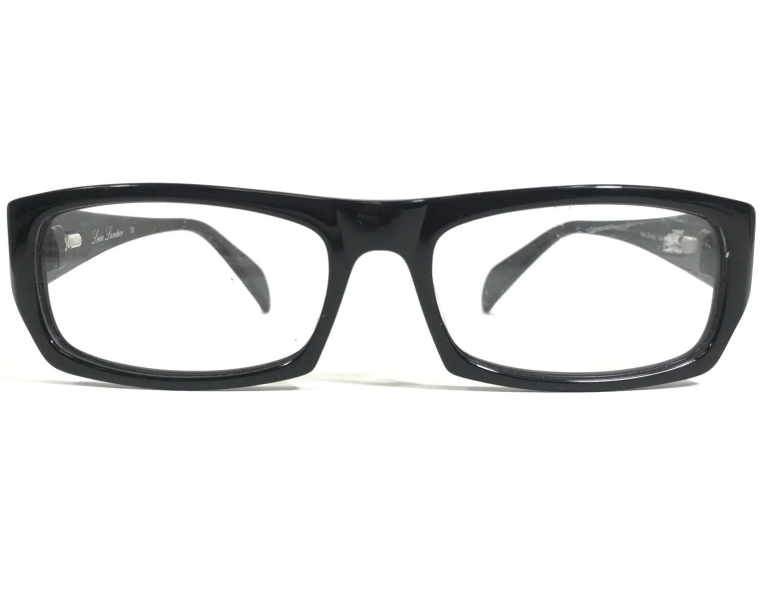 Lesca Lunetier Eyeglasses Frames Mod.Buddy Col.Black Rectangular 52-18-130