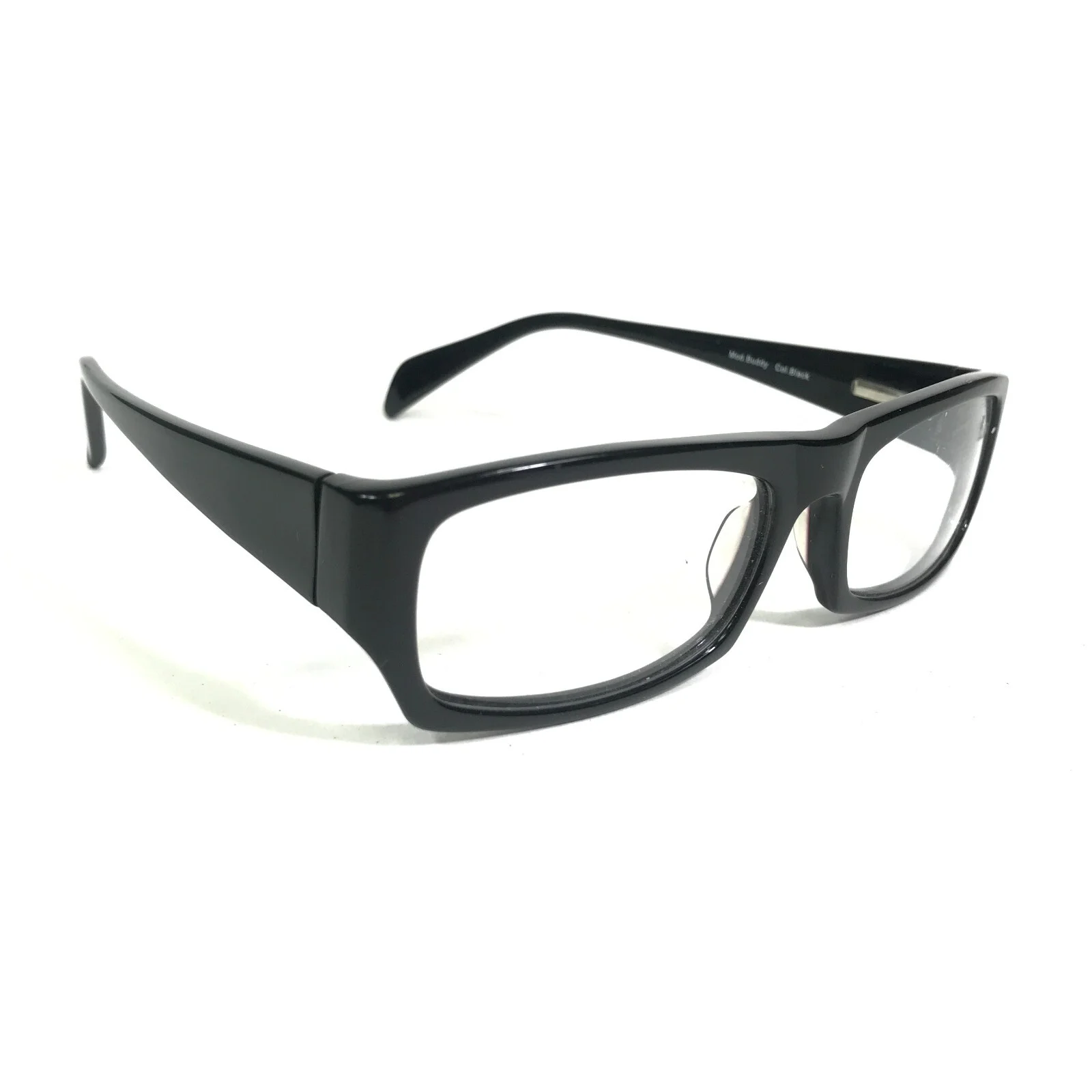 Lesca Lunetier Eyeglasses Frames Mod.Buddy Col.Black Rectangular 52-18-130 2