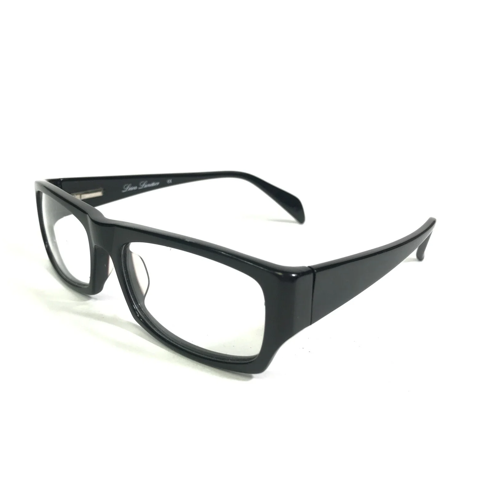 Lesca Lunetier Eyeglasses Frames Mod.Buddy Col.Black Rectangular 52-18-130 4