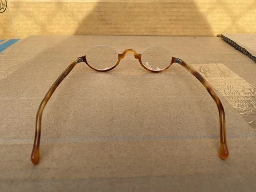 LESCA LUNETIER France Mod DL.6 M.05 Brown tortoise Frame Eyeglasses Hand Made 3