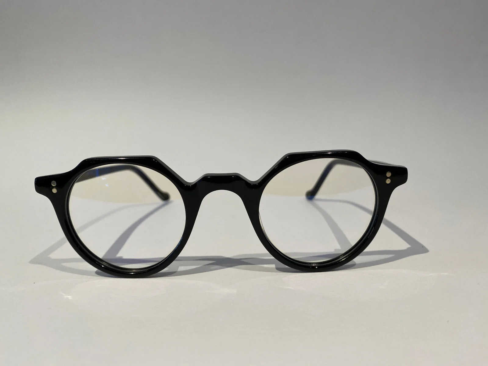 Lesca Lunetier “Heri” eyeglass frames in col 100 BLACK / new with case 2