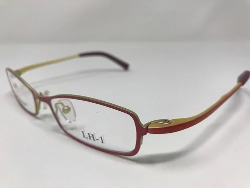 LH-1 Eyeglass Frames JAPAN L8004 Pink/Yellow 51-17-145mm Full Rim NH89