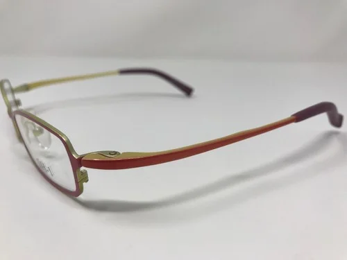 LH-1 Eyeglass Frames JAPAN L8004 Pink/Yellow 51-17-145mm Full Rim NH89 2