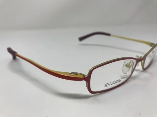LH-1 Eyeglass Frames JAPAN L8004 Pink/Yellow 51-17-145mm Full Rim NH89 4