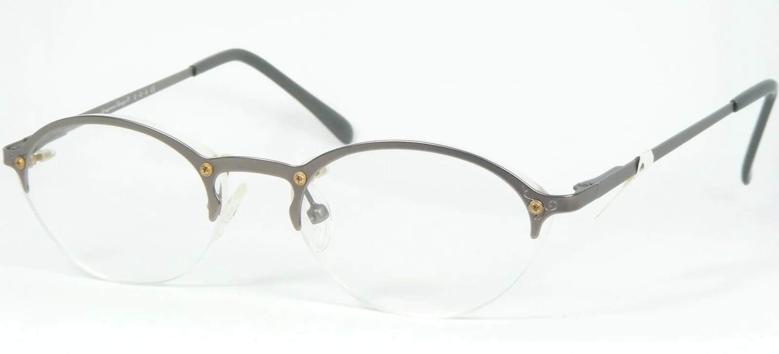Lia Savignano 006 0-0-6 Col.1 PEWTER EYEGLASSES GLASSES 46-16-140 German Design
