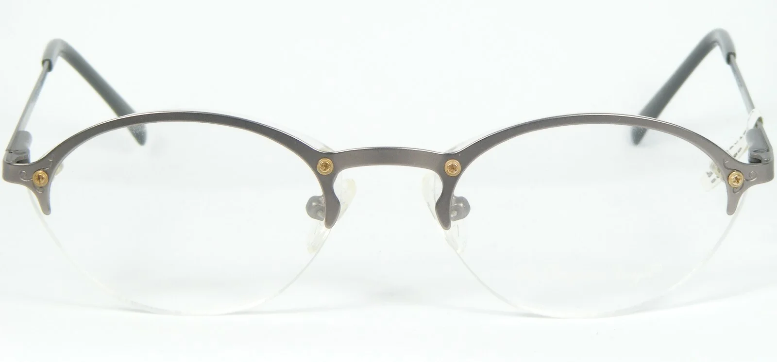 Lia Savignano 006 0-0-6 Col.1 PEWTER EYEGLASSES GLASSES 46-16-140 German Design 2