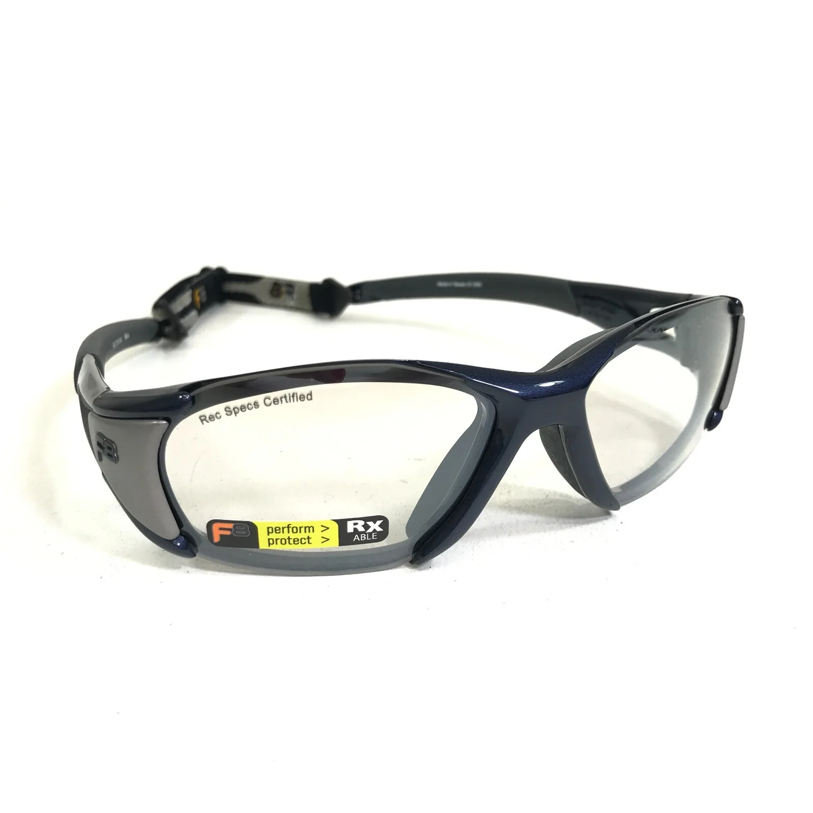 Liberty Sport Rec Specs Athletic Goggles Frame Velocity #644 Gray Blue 60-10-140 3
