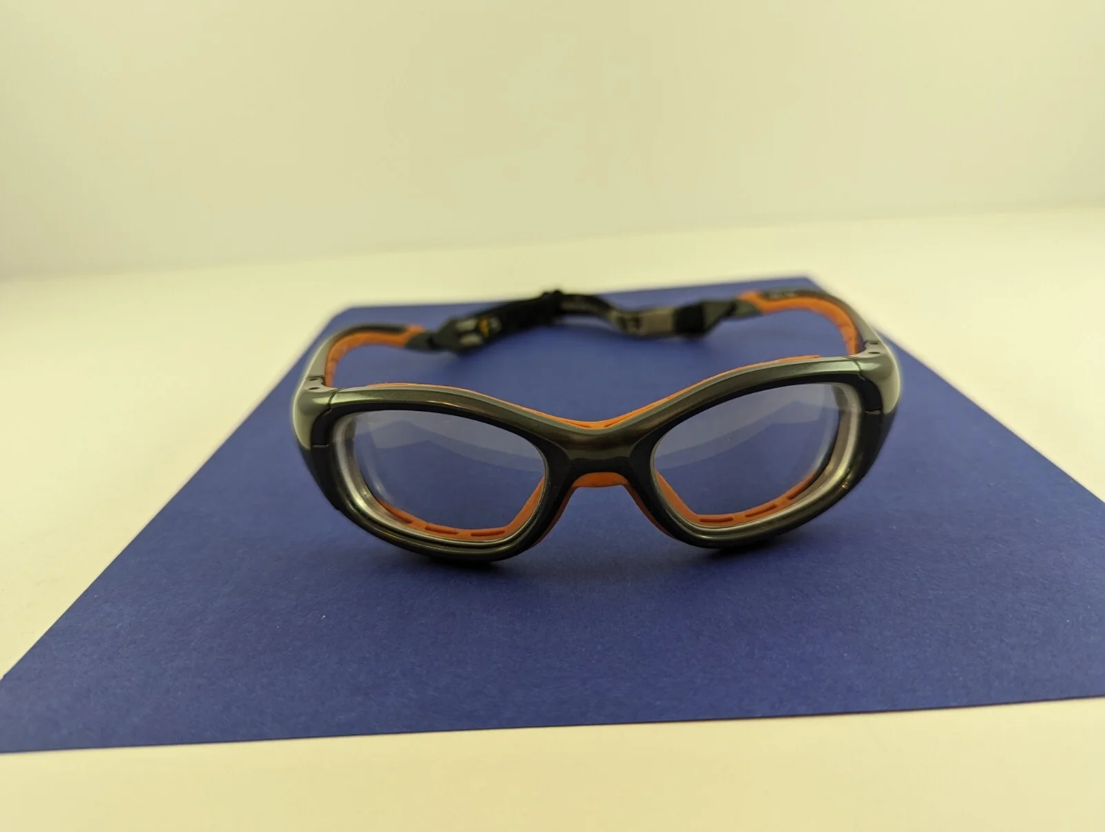 Liberty Sport Specs SLAM #324 Athletic Sport Glasses Grey Orange 49-17-135