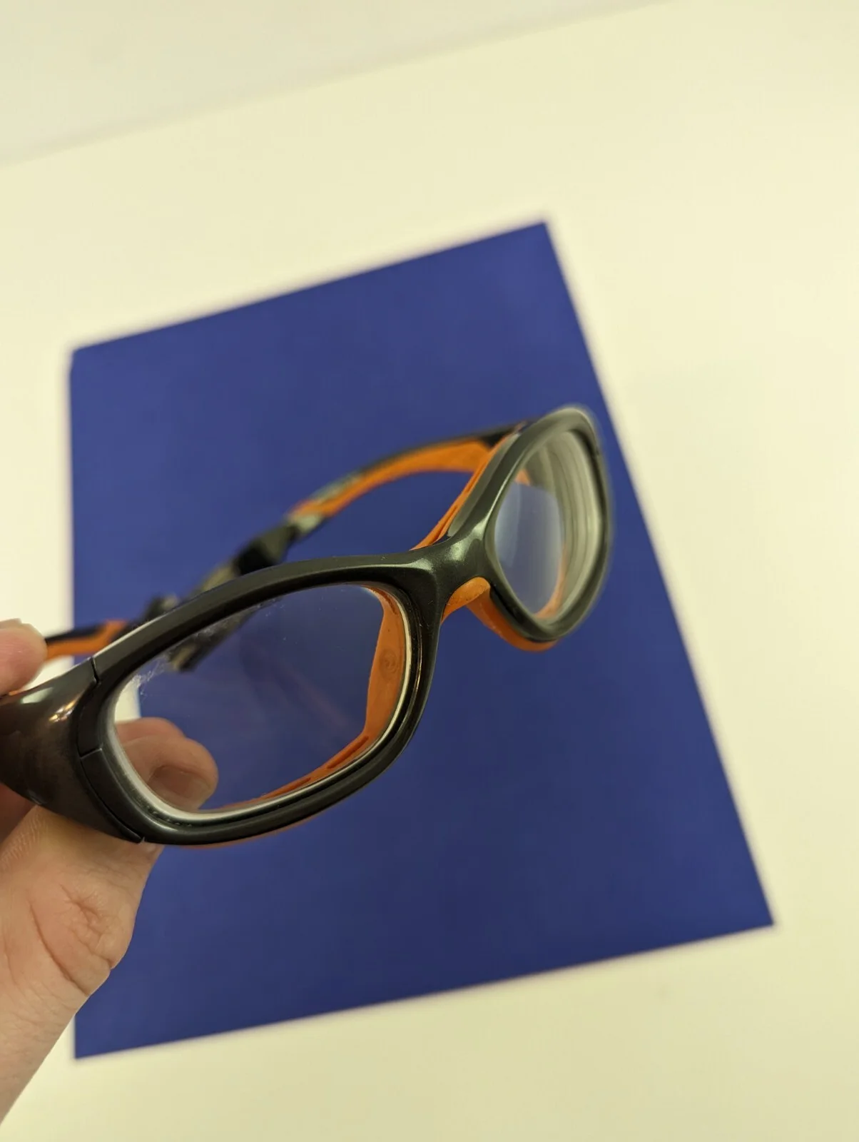 Liberty Sport Specs SLAM #324 Athletic Sport Glasses Grey Orange 49-17-135 4