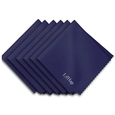 Lifhap Extra Large Microfiber Cleaning Cloths(12X 12) for Glasses or Eyeglass