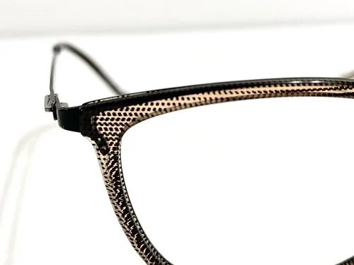Lightec 30057L Eyeglasses FRAMES 54[]20-145 Black Dots Burgundy Morel France 2
