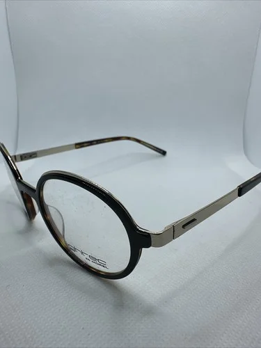 Lightec By Morel 45/22 140 Black Tortoise Round Unisex Adult Eyeglass Frames S76 3