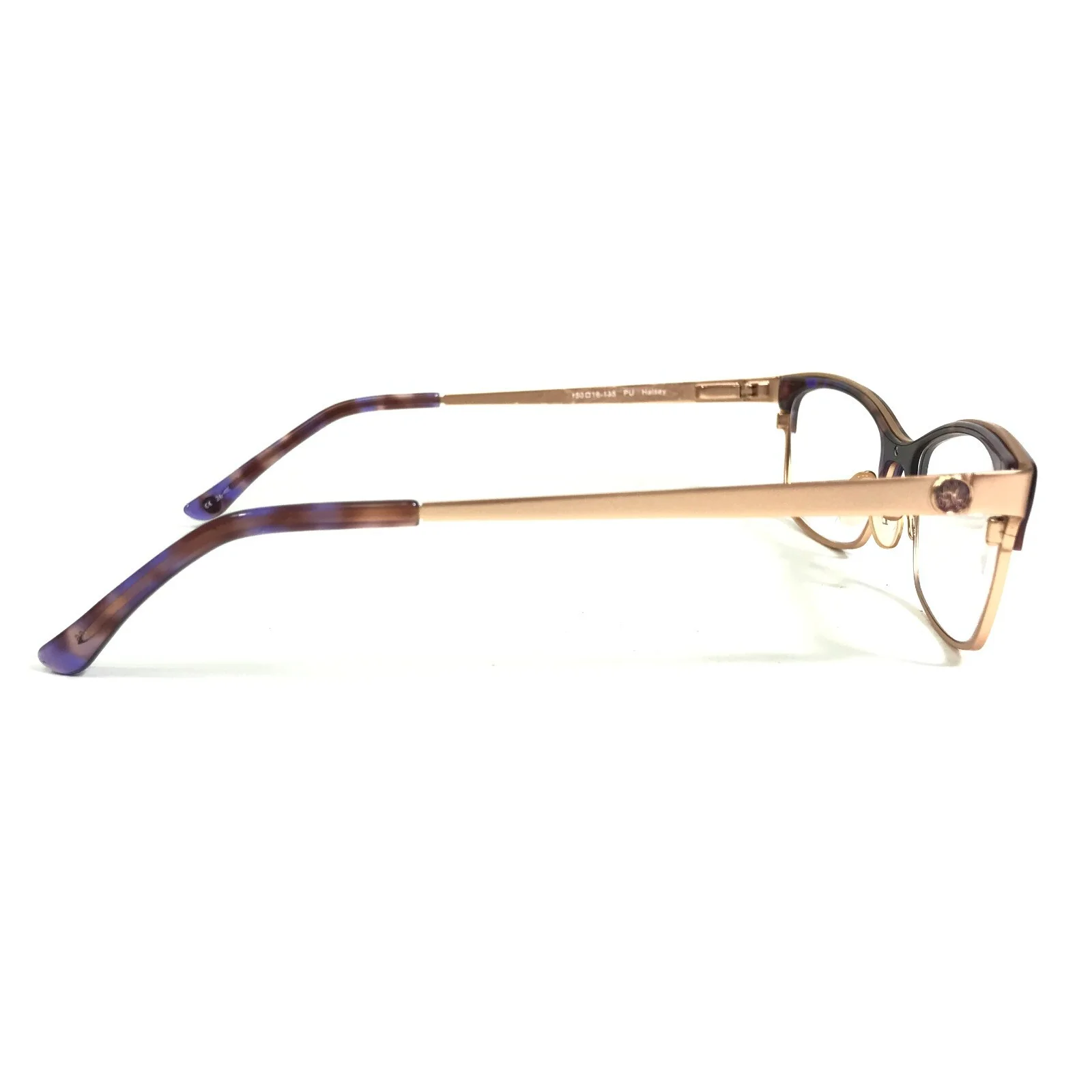 Lilly Pulitzer Eyeglasses Frames PU Halsey Purple Brown Tortoise Gold 50-16-135 4