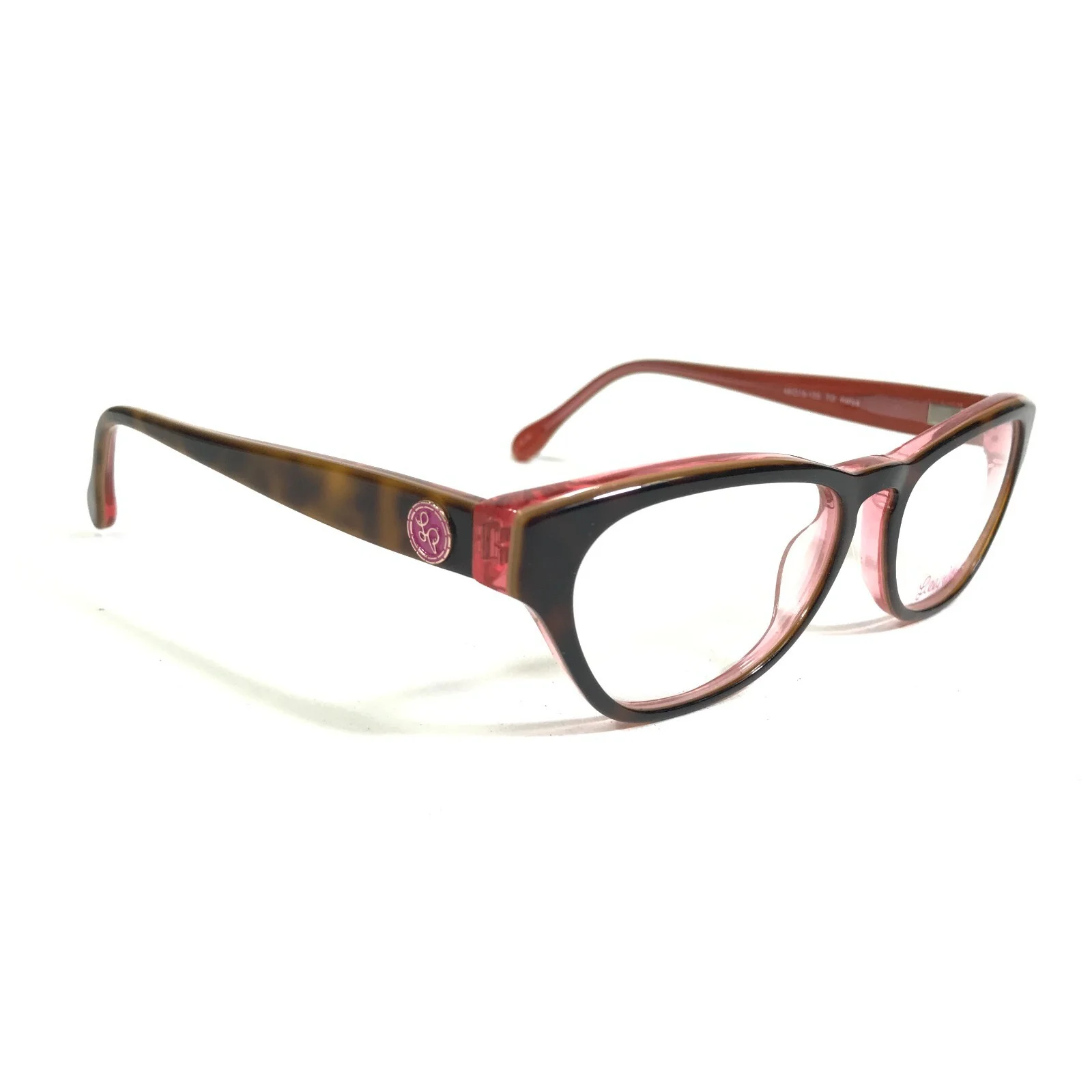 Lilly Pulitzer Petite Eyeglasses Frames KATYA TO Pink Brown Tortoise 49-16-135 2