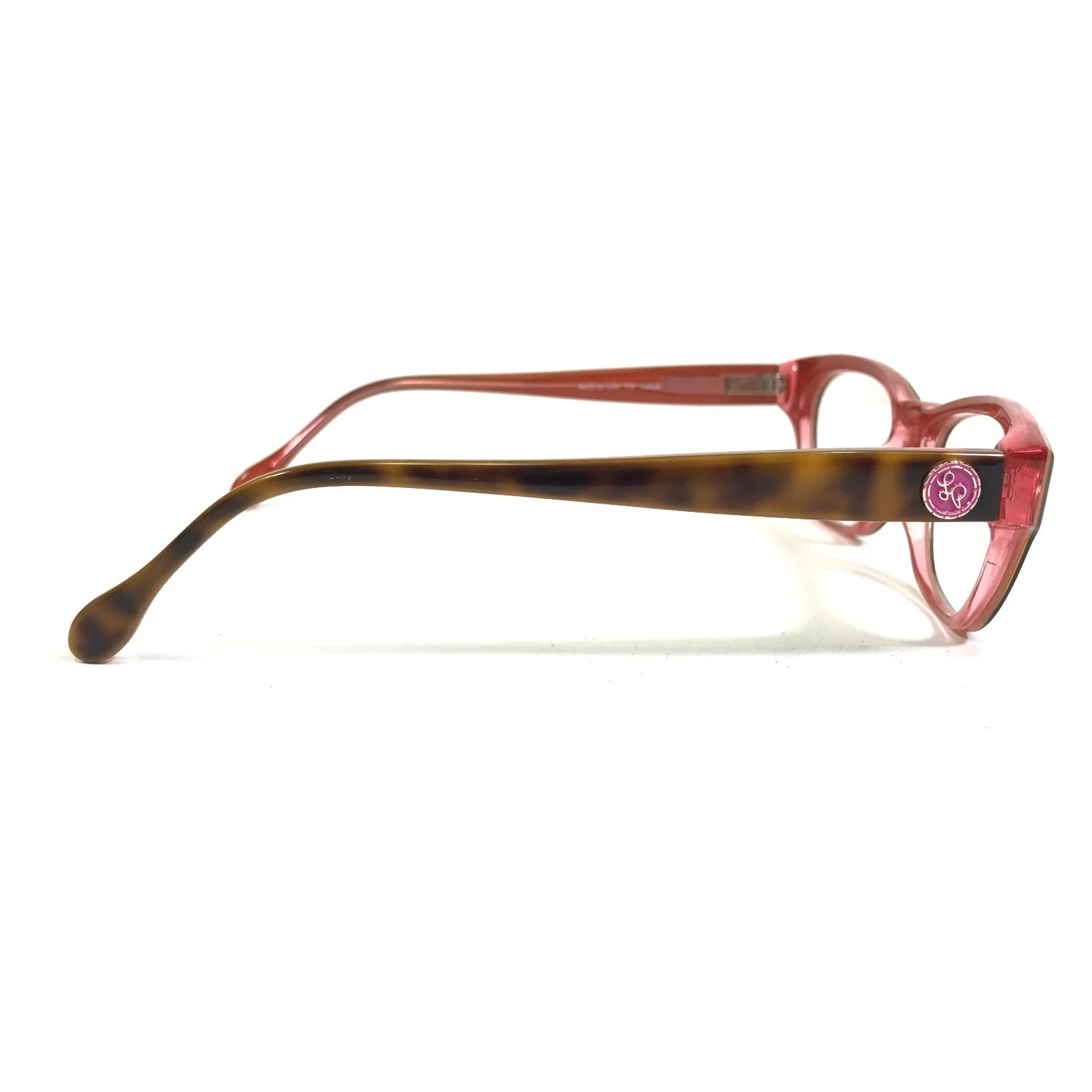 Lilly Pulitzer Petite Eyeglasses Frames KATYA TO Pink Brown Tortoise 49-16-135 3