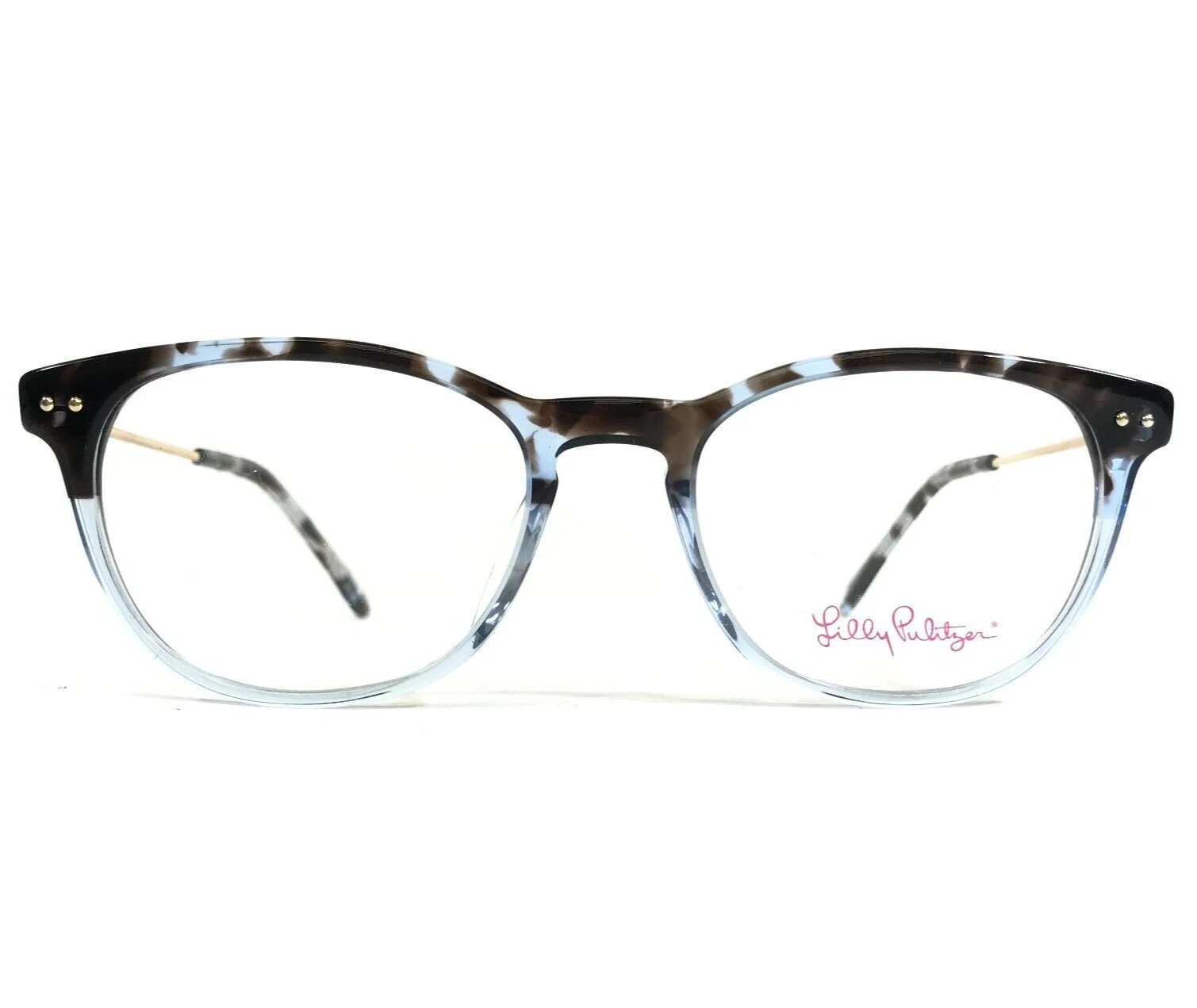 Lilly Pulitzer Petite Eyeglasses Frames Lindy Mini Blue Tortoise Gold 47-17-125