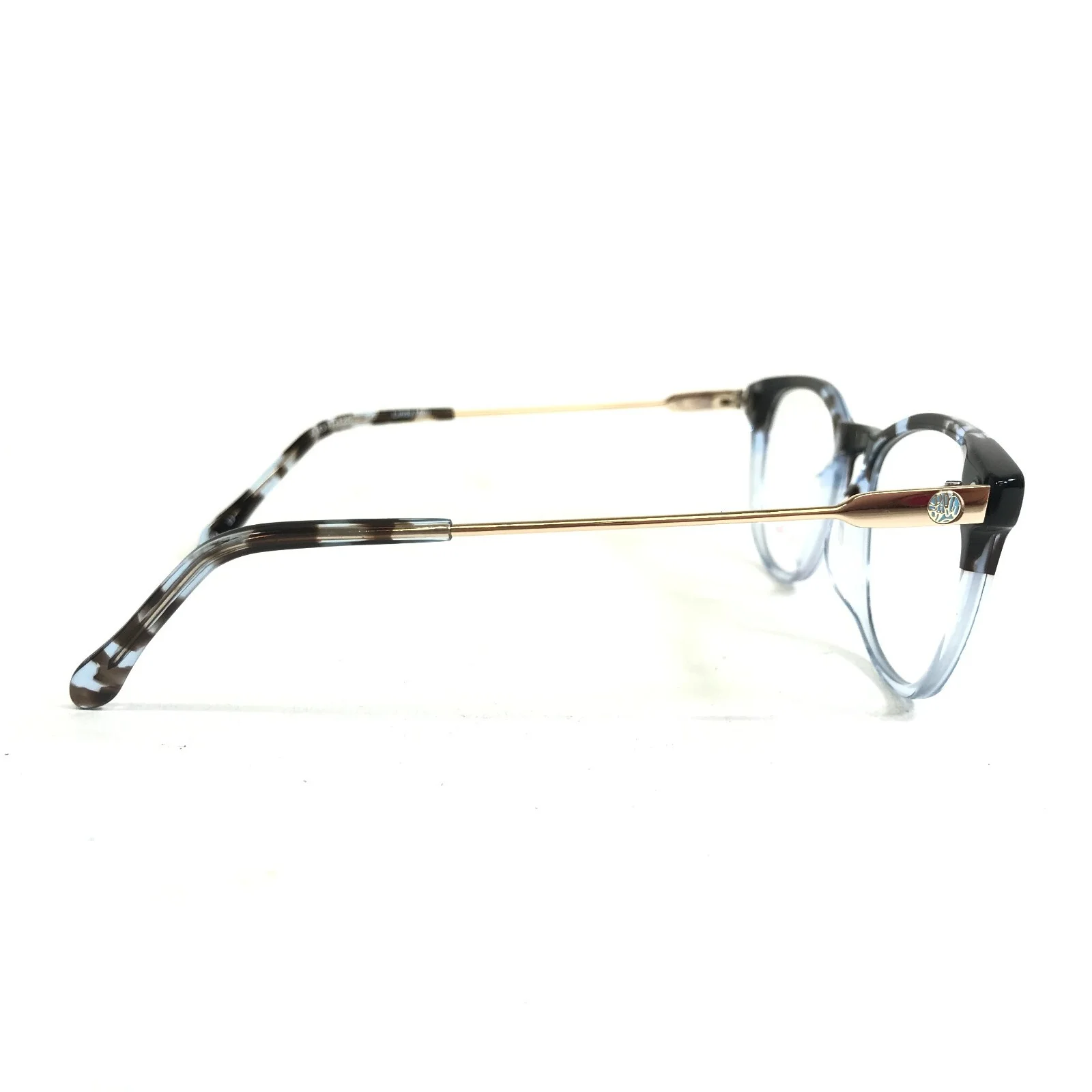 Lilly Pulitzer Petite Eyeglasses Frames Lindy Mini Blue Tortoise Gold 47-17-125 3