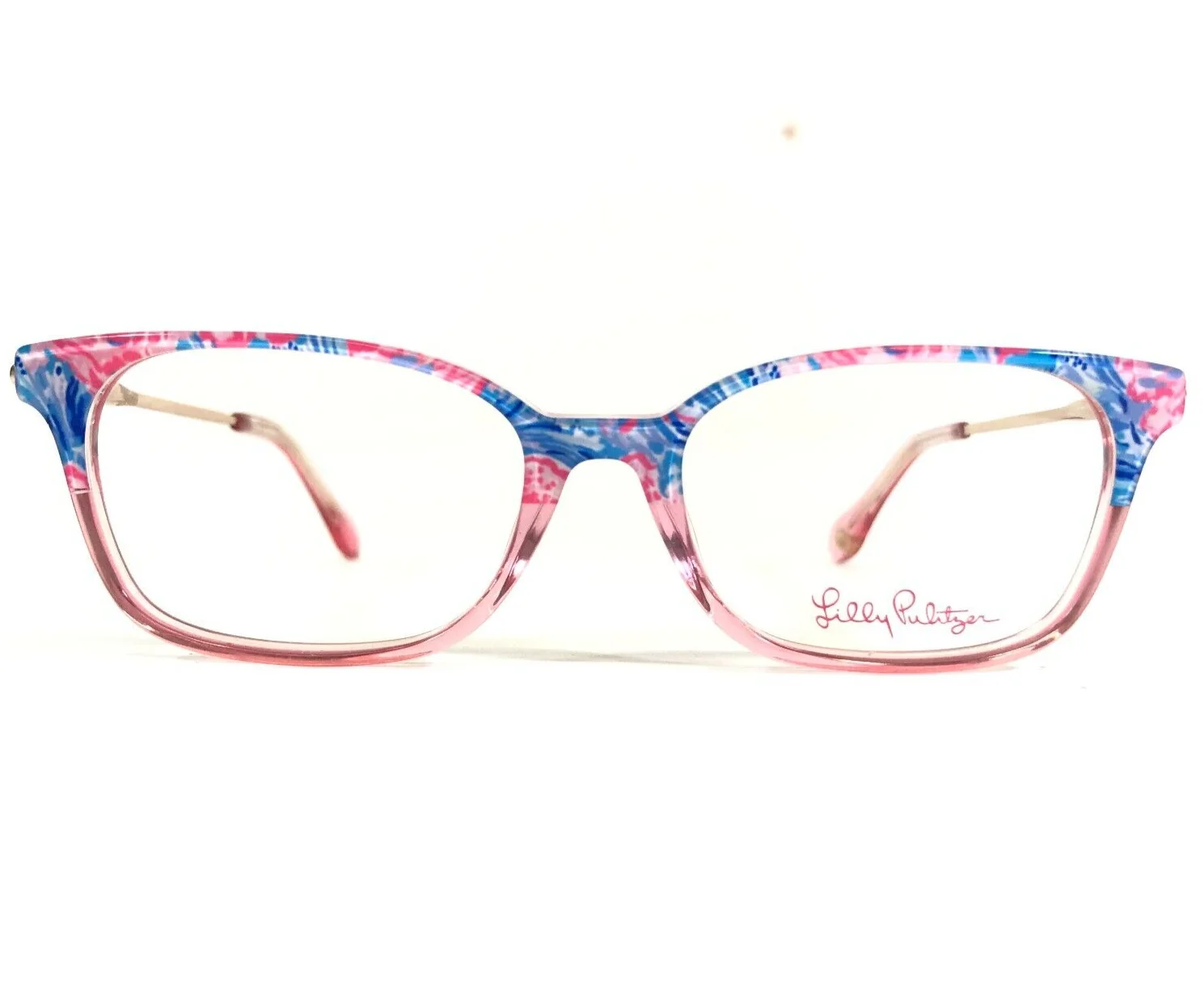 Lilly Pulitzer Petite Eyeglasses Frames Mercer Mini Rectangle Rainbow 47-15-125 2