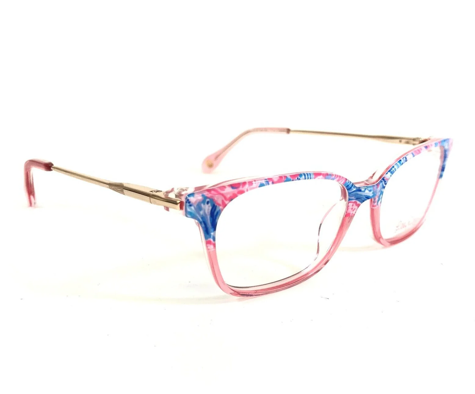 Lilly Pulitzer Petite Eyeglasses Frames Mercer Mini Rectangle Rainbow 47-15-125 3