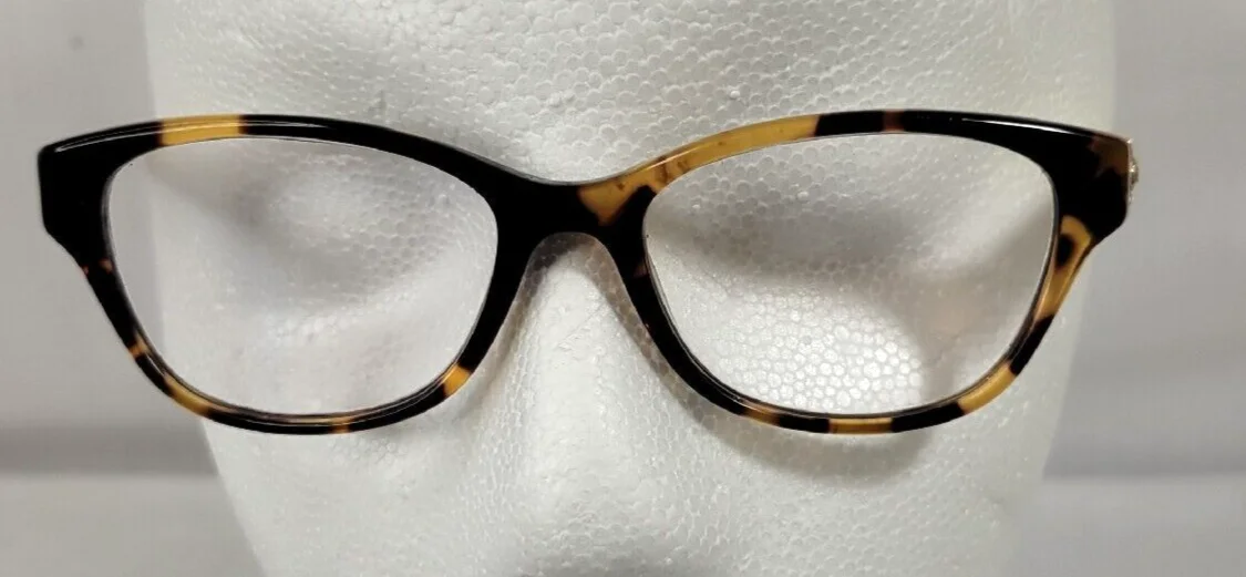 Lilly Pulitzer Tortoise Eyeglass Frames 50 x 15 x 135 Ivory Sides Gold Logo