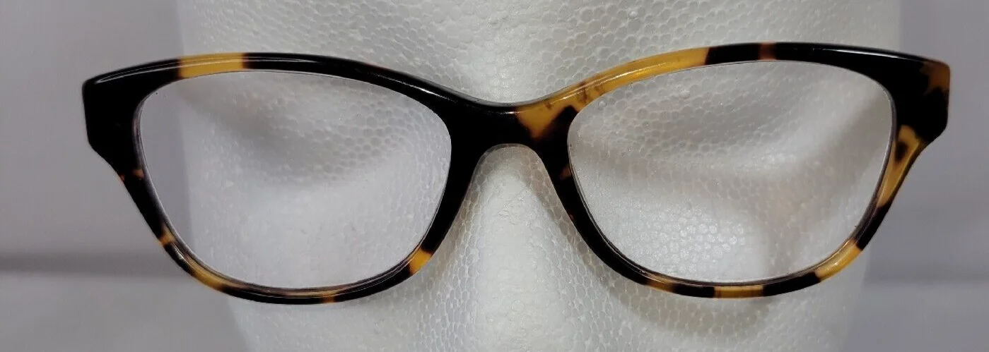 Lilly Pulitzer Tortoise Eyeglass Frames 50 x 15 x 135 Ivory Sides Gold Logo 4