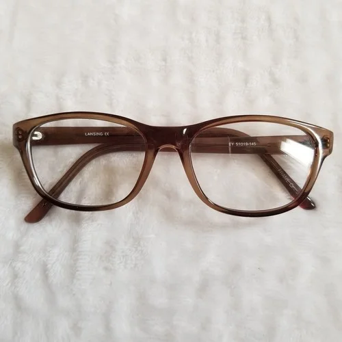 Limited Editions Lansing Clear Grey Full Rim Eyeglass Frame EY 51-19-145 mm