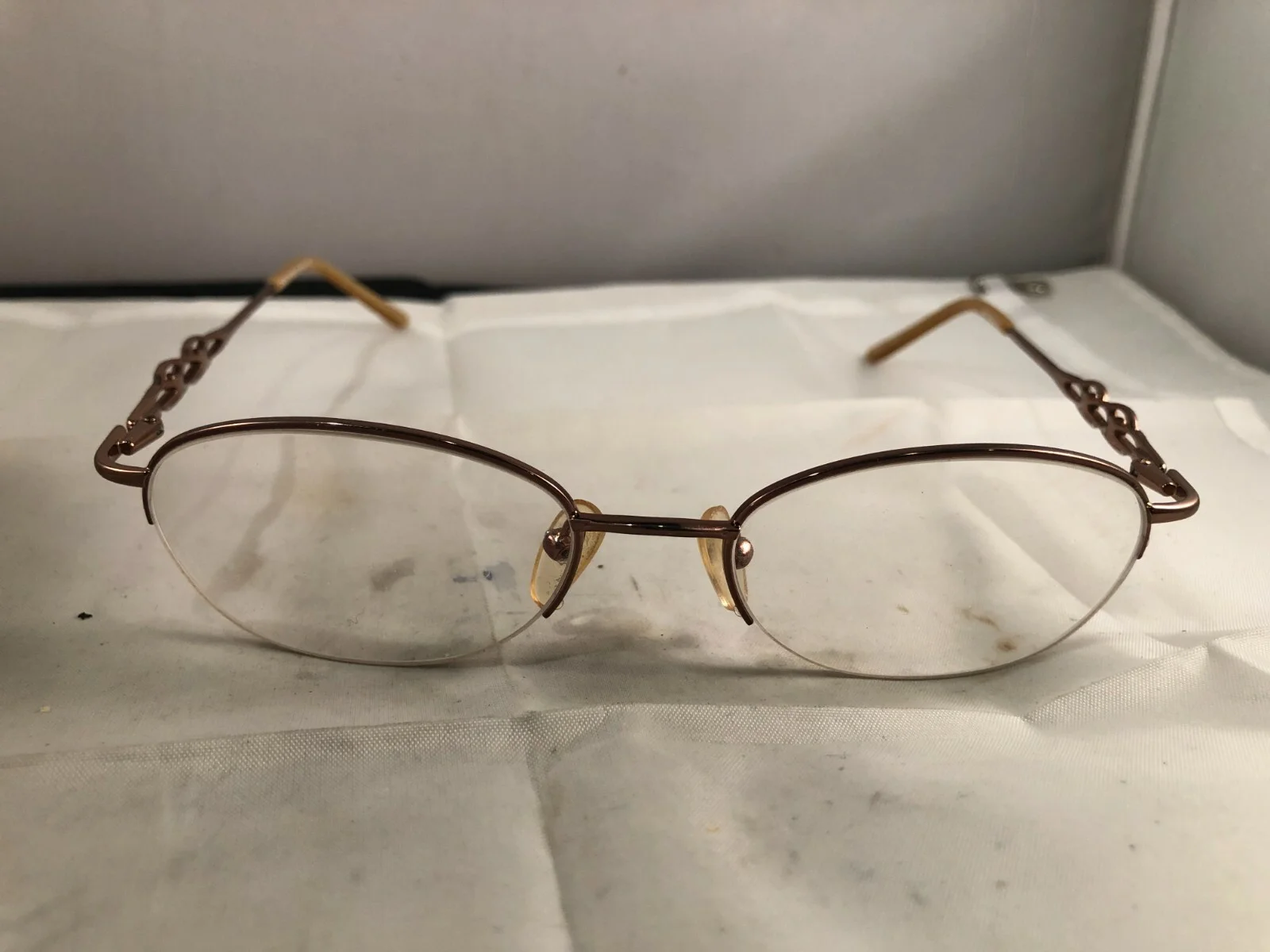 Linda Evans 50-18 Glasses Frames 293 Sand 135, Very Nice Condition 3