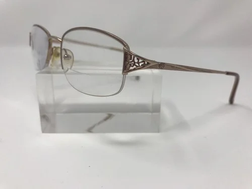 Linda Evans Eyeglass Frames 296 Sand 52/18/135 Flex Hinge Gold R64 2