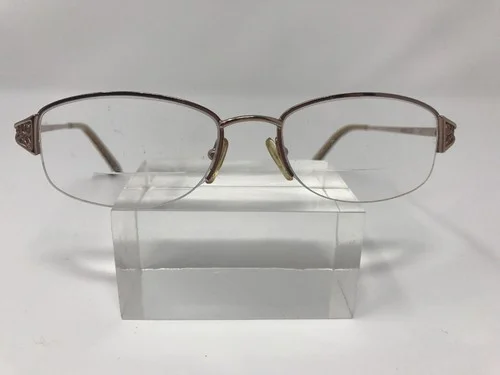 Linda Evans Eyeglass Frames 296 Sand 52/18/135 Flex Hinge Gold R64 3