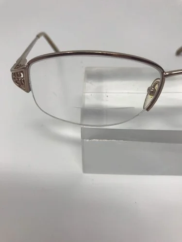 Linda Evans Eyeglass Frames 296 Sand 52/18/135 Flex Hinge Gold R64 4