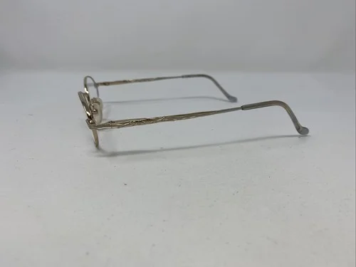 Linda Evans Eyeglasses Frames 211 48-19-135 Gold Full Rim IF67 3