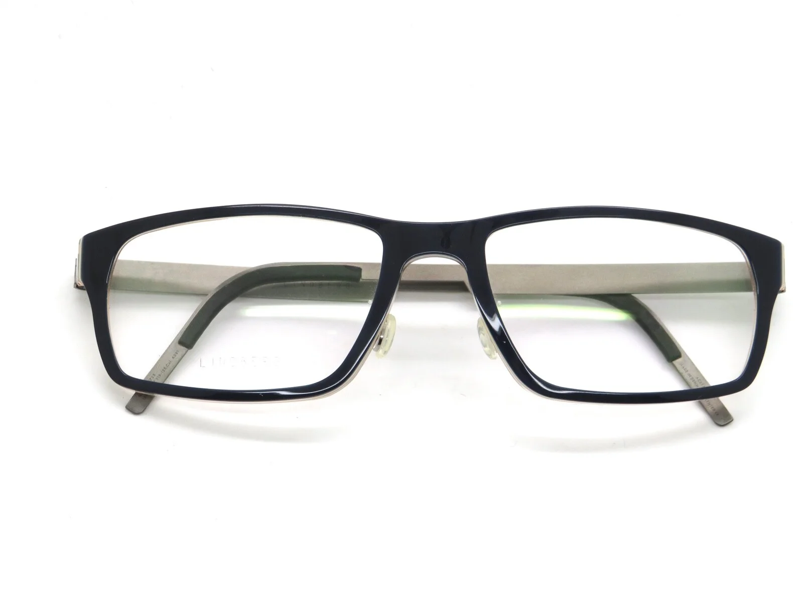LINDBERG 1239 col. AD81 Shiny Blue/Satin Gunmetal Titanium 54mm Eyeglasses