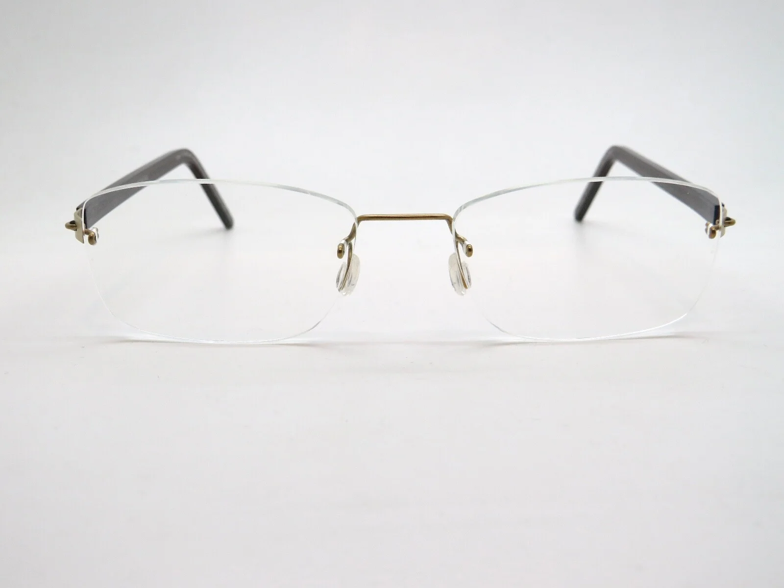 LINDBERG 2002 col. K115/GT Gold/Grey Transparent Titanium Rimless Eyeglasses 2