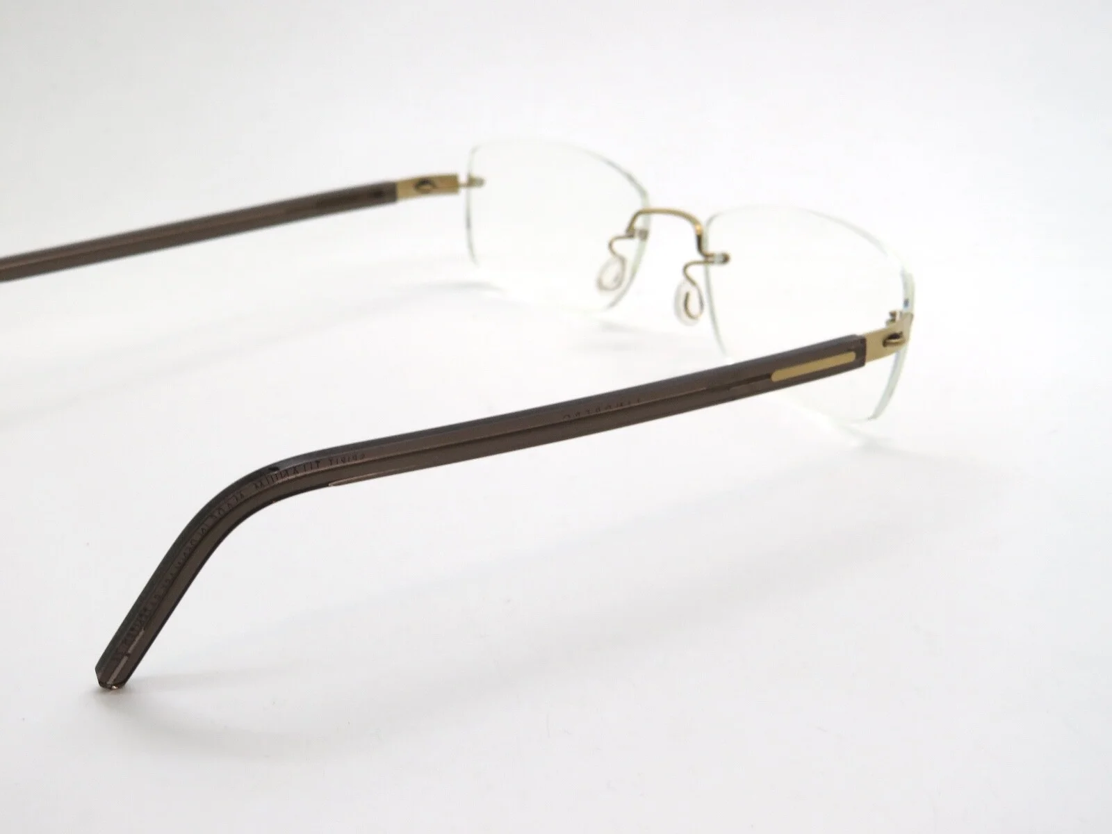 LINDBERG 2002 col. K115/GT Gold/Grey Transparent Titanium Rimless Eyeglasses 4