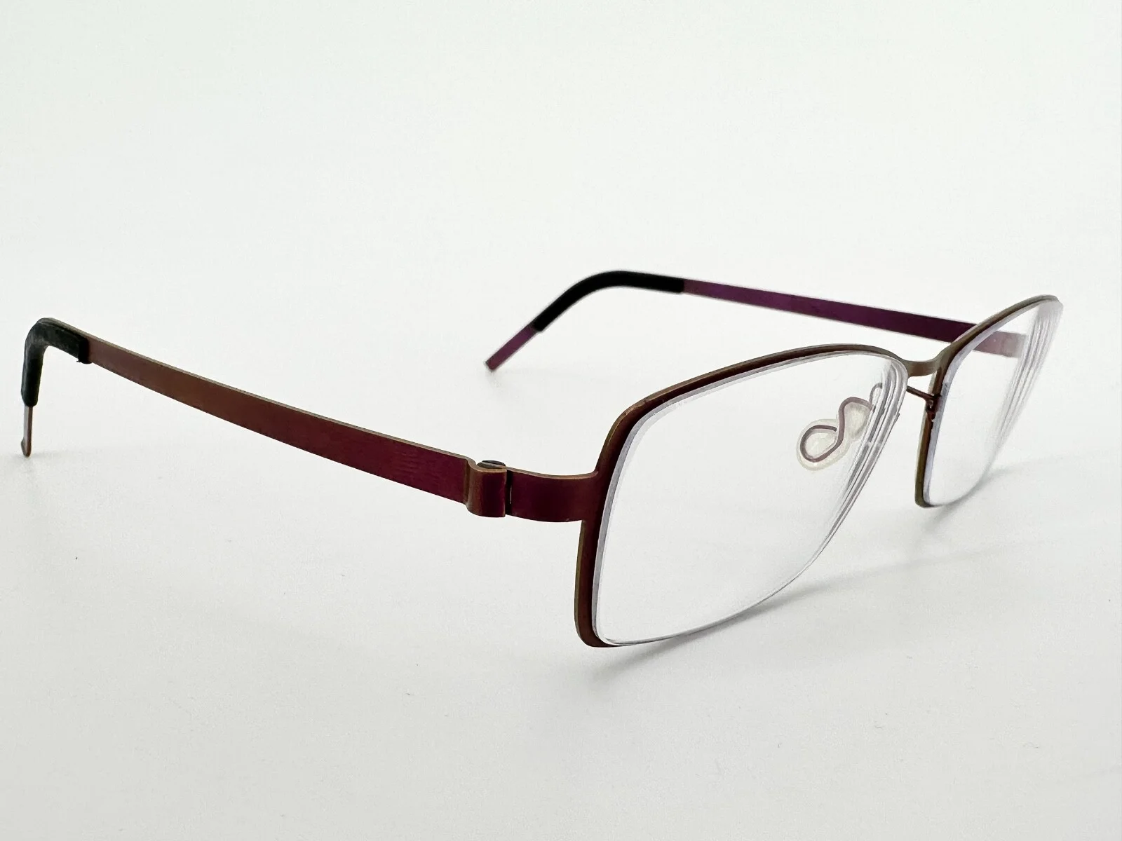 Lindberg 9506 Eyeglasses FRAMES 113 Purple 52[]15-125 Gold Color Change I582