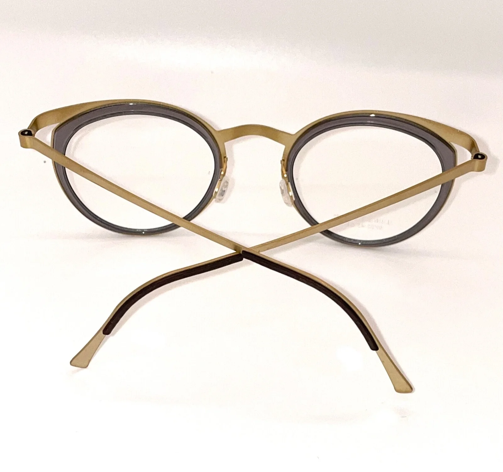 LINDBERG 9722 col. GT Grey Transparent/Matte Gold Titanium 45mm Eyeglasses 4