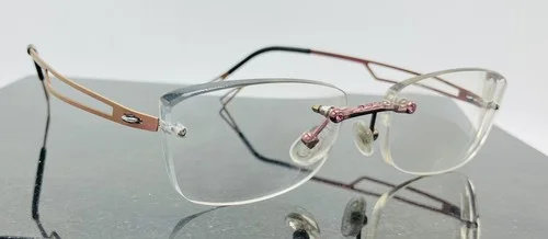 Lindberg Spirit Titanium Eyeglasses Frames w/Crystals Denmark Col. 70