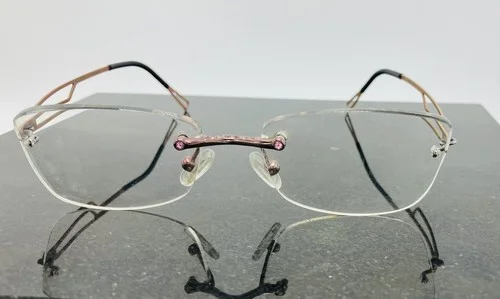 Lindberg Spirit Titanium Eyeglasses Frames w/Crystals Denmark Col. 70 2
