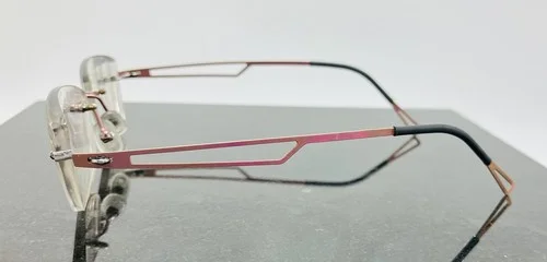 Lindberg Spirit Titanium Eyeglasses Frames w/Crystals Denmark Col. 70 3