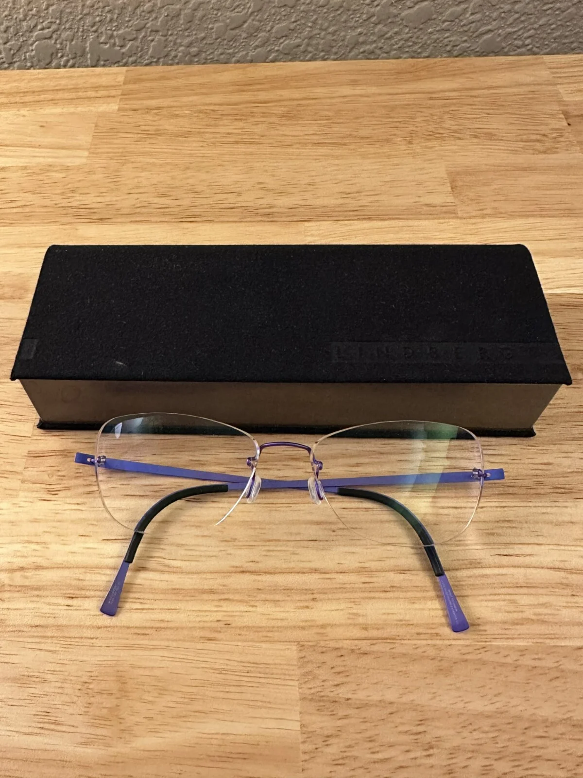 Lindberg Spirit Titanium Rimless Eyeglasses FRAMES 140mm Col.77 Purple No.022