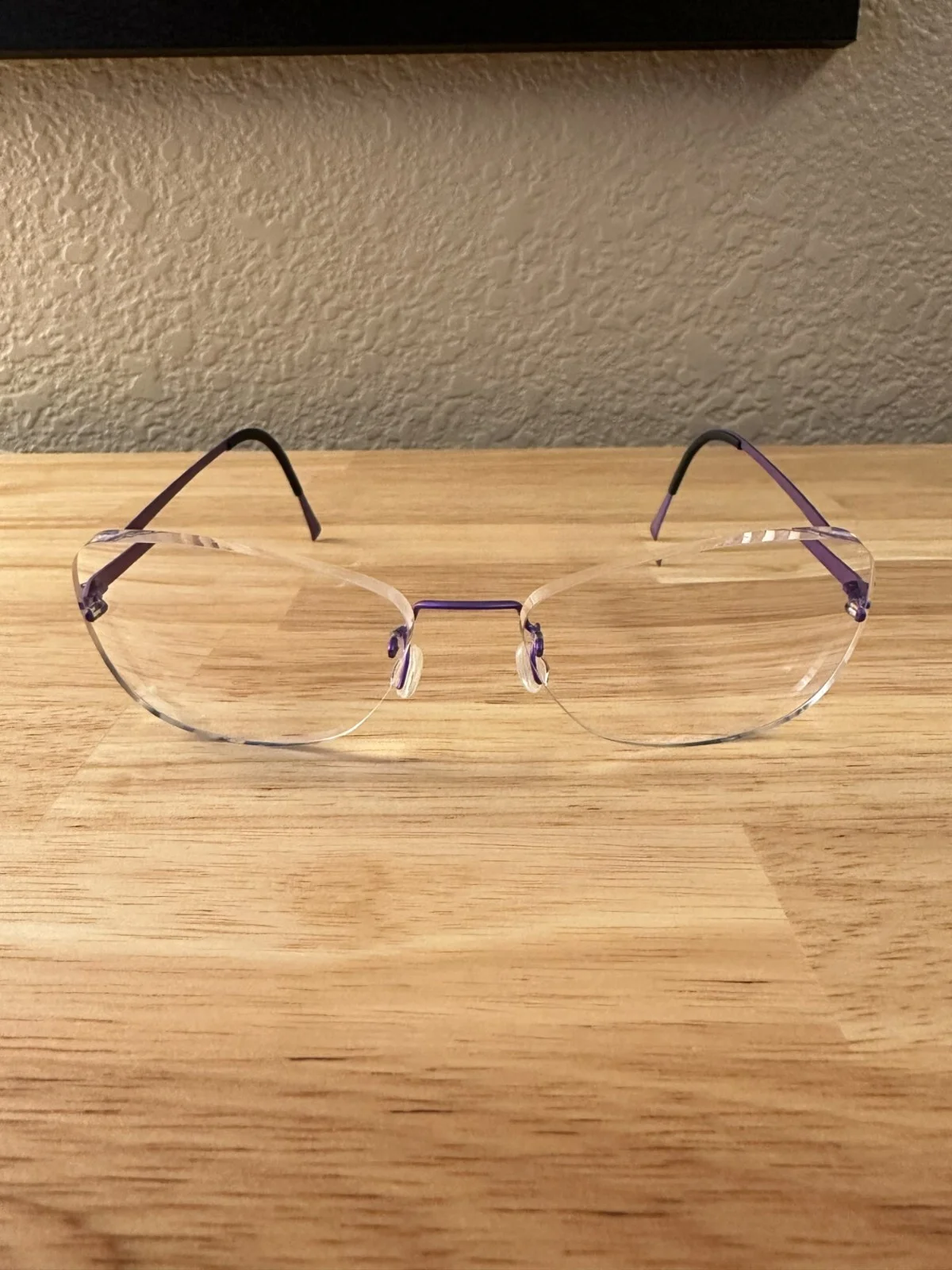Lindberg Spirit Titanium Rimless Eyeglasses FRAMES 140mm Col.77 Purple No.022 2