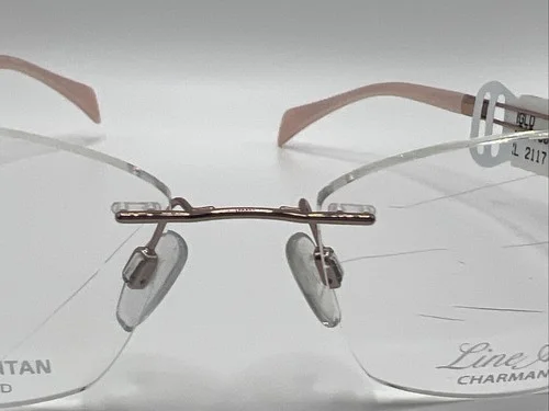 LINE ART CHARMANT XL2117 Rose Gold 52/17 135 Women’s Eyeglass Frames PC59 3