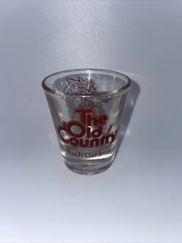 Liquor Shot Glass - The OLD COUNTRY ~ BUSCH GARDENS Williamsburg, VA ~ Loch Ness