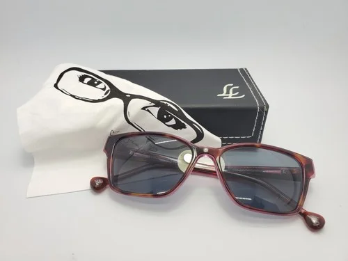 Lisa Loeb Eyewear by Classique Eyeglasses CLEVER Tortoise Violet 50-16 135mm 1
