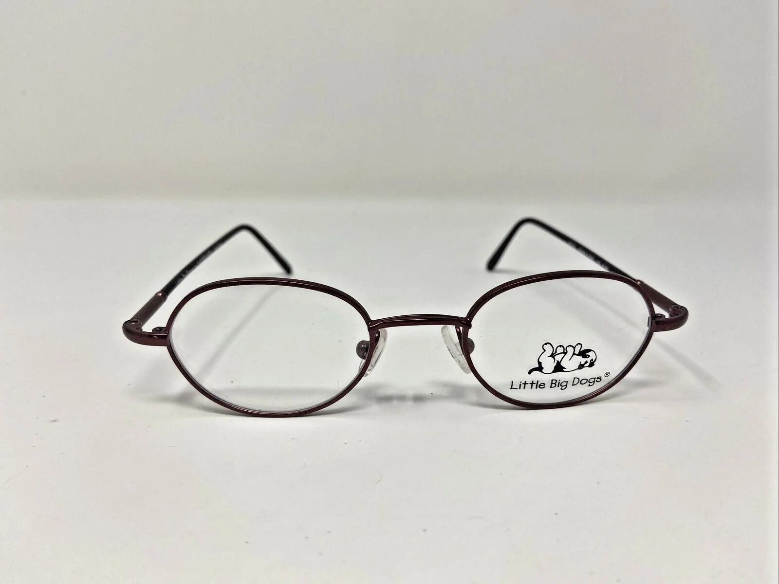 Little Big Dogs Eyeglasses Frames SAM 41-19-125 Matte Ruby Full Rim :119