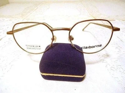 Liz Claiborne Designer Eyeglass Frames Titanium C 555 Bronze 48 19 145 Lot 394
