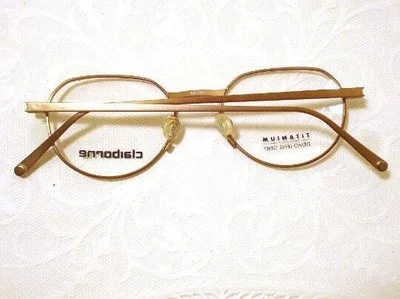 Liz Claiborne Designer Eyeglass Frames Titanium C 555 Bronze 48 19 145 Lot 394 2